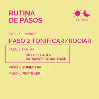 Máscara facial Bio-Collagen Radiance — Resplandor instantáneo con Cica y ceramidas- BYOMA