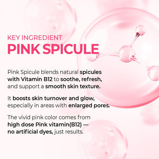 Serum facial Cyano Pink Spicule con Vitamina B12 & Niacinamida para poros dilatados - Dr. Melaxin
