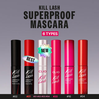 Máscara de Pestañas Kill Lash Superproof Long Curling Waterproof - CLIO