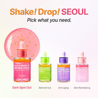 Serum facial TXA 6% Niacinamide 10 Retinal Serum  — Tratamiento para manchas oscuras - PURITO