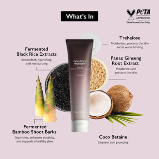 Limpiador facial Black Rice Moisture 5.5 Soft Cleansing Gel - Haruharu Wonder