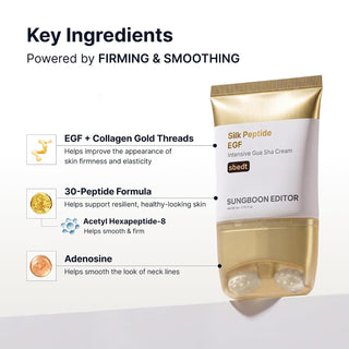 Crema Facial intensiva con Péptidos Silk Peptide EGF Intensive Gua Sha Cream - SUNGBOON EDITOR