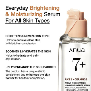 Serum RICE 7+ CERAMIDE Barrera Hidratante - Anua