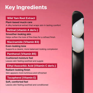 Crema Facial Youthful Formula™ Yam Mucin ABCE | Wild Yam Root Extract, Retinal - NIDA