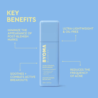 Crema facial Blemish Acne Control Moisturizer - BYOMA