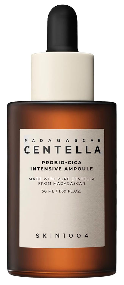 Serum PROBIO-CICA INTENSIVE AMPOULE - SKIN1004 vista frontal con fondo blanco.