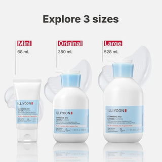 Ceramide Ato Lotion | Hidratante ligero para pieles secas y sensibles, repara la barrera cutánea - Illiyoon
