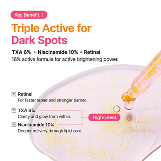 Serum facial TXA 6% Niacinamide 10 Retinal Serum  — Tratamiento para manchas oscuras - PURITO