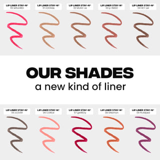 Delineador de labios STAY-N Peel Off Lip Liner Stain - SACHEU