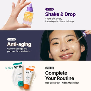 Serum facial Retinol 0.1% + Retinal  0.1% NAD+ Firming Serum - PURITO
