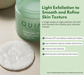 No Pore Pads: Minimiza los poros y suaviza la piel - QUIA Korean beauty