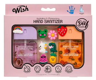 Set Desinfectante de manos Hidratante Power Mist con dijes personalizables - Wish