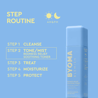 Tónico Facial para piel propensa al acné: Blemish Redness Relief Soothing - BYOMA
