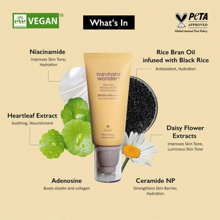 Protector solar Black Rice Moisture Airyfit Daily Sunscreen SPF50+ - Haruharu Wonder