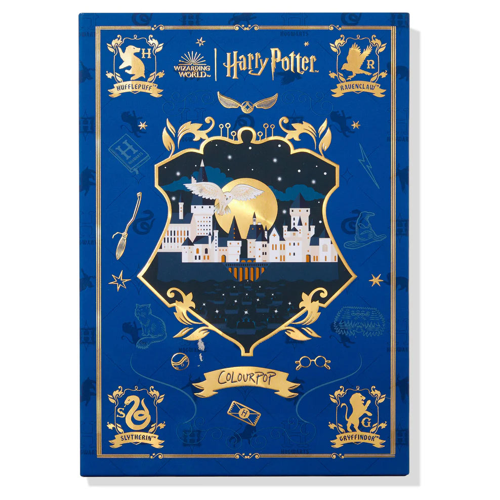 Paleta de Sombras de Ojos Ed. Limitada Back to Hogwarts™ - ColourPop vista frontal con fondo blanco.