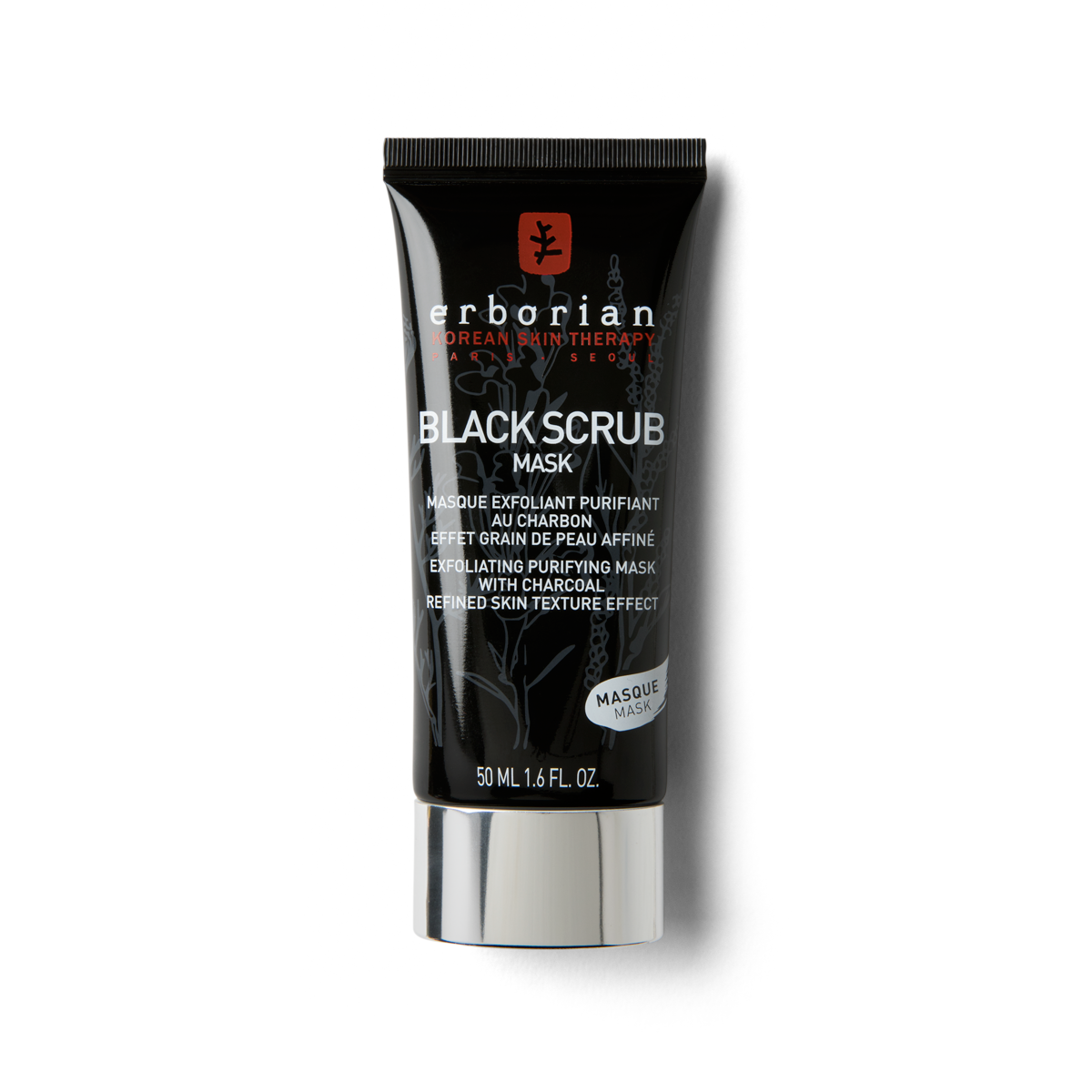 Exfoliante facial Charcoal Black Scrub - Erborian