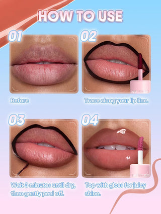 Labial Line to Shine Peel-Off Lip Stain & Gloss Duo - Sheglam