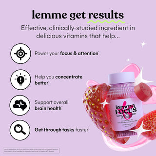 Gomitas Lemme Focus — Favorecen una mejor capacidad de enfoque, atención y concentración - Lemme