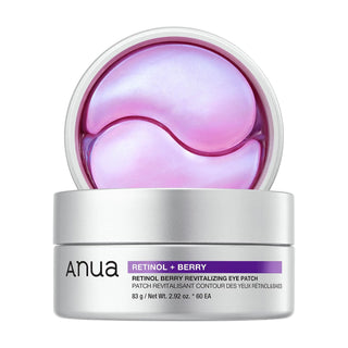 Retinol Berry Eye Patches — Parches de hidrogel para bolsas, ojeras y líneas de expresión - ANUA