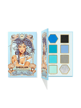 Paleta de Sombras Ambitious Aquarius — Glitter Metallic Palette Horoscope Collection - Sheglam