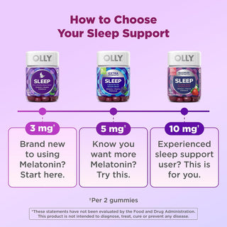 Gomitas para sueño reparador 5 mg melatonin Extra Strength sleep gummies - OLLY