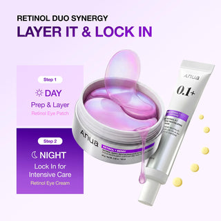 Retinol Berry Eye Patches — Parches de hidrogel para bolsas, ojeras y líneas de expresión - ANUA