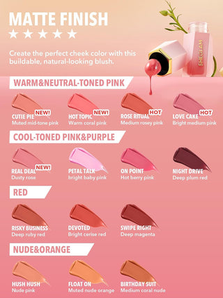 Rubor Color Bloom Liquid Blush - Sheglam