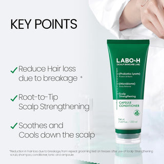 Shampoo + Acondicionador Scalp Strengthening for Hair Growth & Anti-Loss - LABO-H