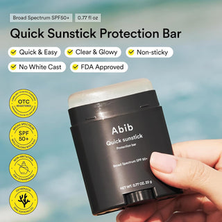 Protector solar en barra Quick Sunstick SPF50+ de amplio espectro con Centella y Aloe - Abib
