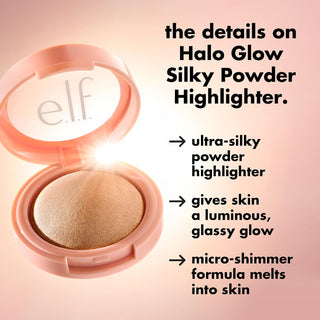 Iluminador Halo Glow Silky Powder Highlighter - elf Cosmetics