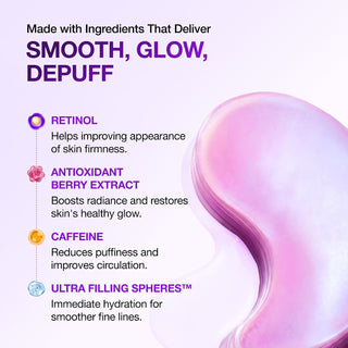 Retinol Berry Eye Patches — Parches de hidrogel para bolsas, ojeras y líneas de expresión - ANUA