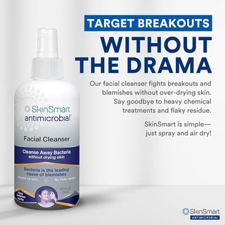 Limpiador facial Antimicrobial Facial Cleanser para brotes y rojeces - SkinSmart