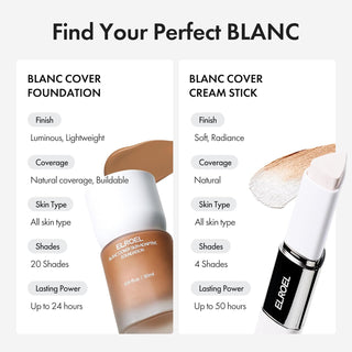Base de maquillaje Blanc Cover Cream Stick V Korean Color-Changing - ELROEL