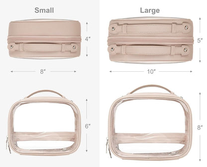 Necessaire Makeup Bag 4 compartimientos vista frontal con fondo blanco.