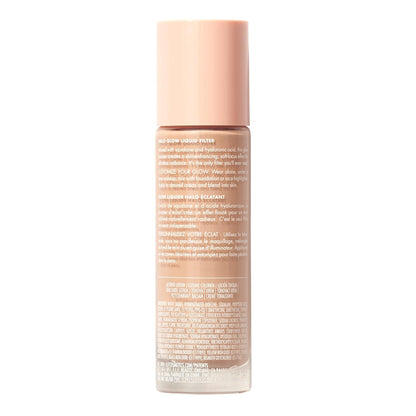 Base de maquillaje ultra ligera Halo Glow Liquid Filter - elf Cosmetics vista frontal con fondo blanco.