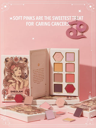 Paleta de Sombras Caring Cancer — Glitter Metallic Palette Horoscope Collection - Sheglam