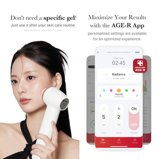 Age-R Ultra Tune 40.68 — terapia facial de alta tecnología 2 en 1: elasticidad de la piel, cuidado de líneas de expresión, luminosidad - Medicube
