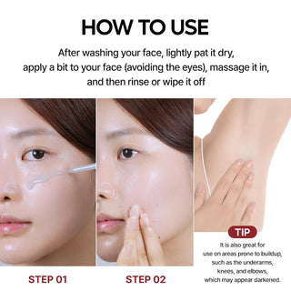 Peel Shot Black Rice Exfoliating Ampoule + AHA BHA Niacinamide - Dr. Melaxin