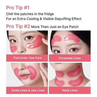 Parches para ojos de Hydrogel Jelly Eye Mask PDRN Pink Collagen - Medicube