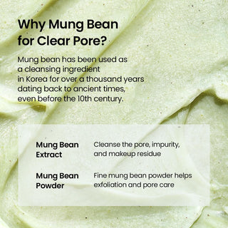 Mung Bean Espuma limpiadora facial con pH equilibrado - beplain