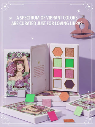Paleta de Sombras Loving Libra — Glitter Metallic Palette Horoscope Collection - Sheglam