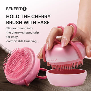 Ribbon Cherry Peine desenredante para cabello efecto cristal - Medicube x forever cherry