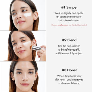 Base de maquillaje Blanc Cover Cream Stick V Korean Color-Changing - ELROEL