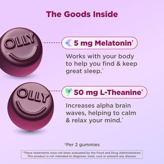 Gomitas para sueño reparador 5 mg melatonin Extra Strength sleep gummies - OLLY