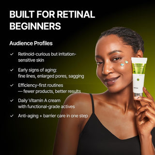 The Vita-A Retinal Shot Tightening Dual Cream: retinoide de alta concentración antiedad y calmante - celimax
