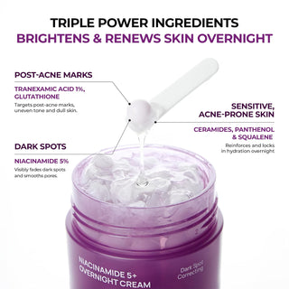 Crema Facial Niacinamide 5+ Overnight Capsule Cream - JUMISO