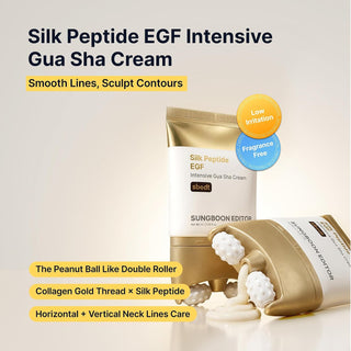 Crema Facial intensiva con Péptidos Silk Peptide EGF Intensive Gua Sha Cream - SUNGBOON EDITOR