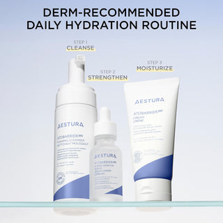 Crema Hidratante Coreana ATOBARRIER365 con ceramidas repara la barrera cutánea | Hidratación duradera de 120 horas - AESTURA