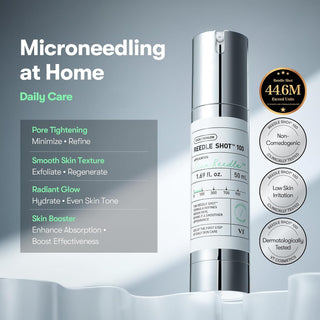CICA Reedle Shot 100 — Sérum de microagujas con espículas y exosomas para el cuidado y la exfoliación de los poros - VT COSMETICS