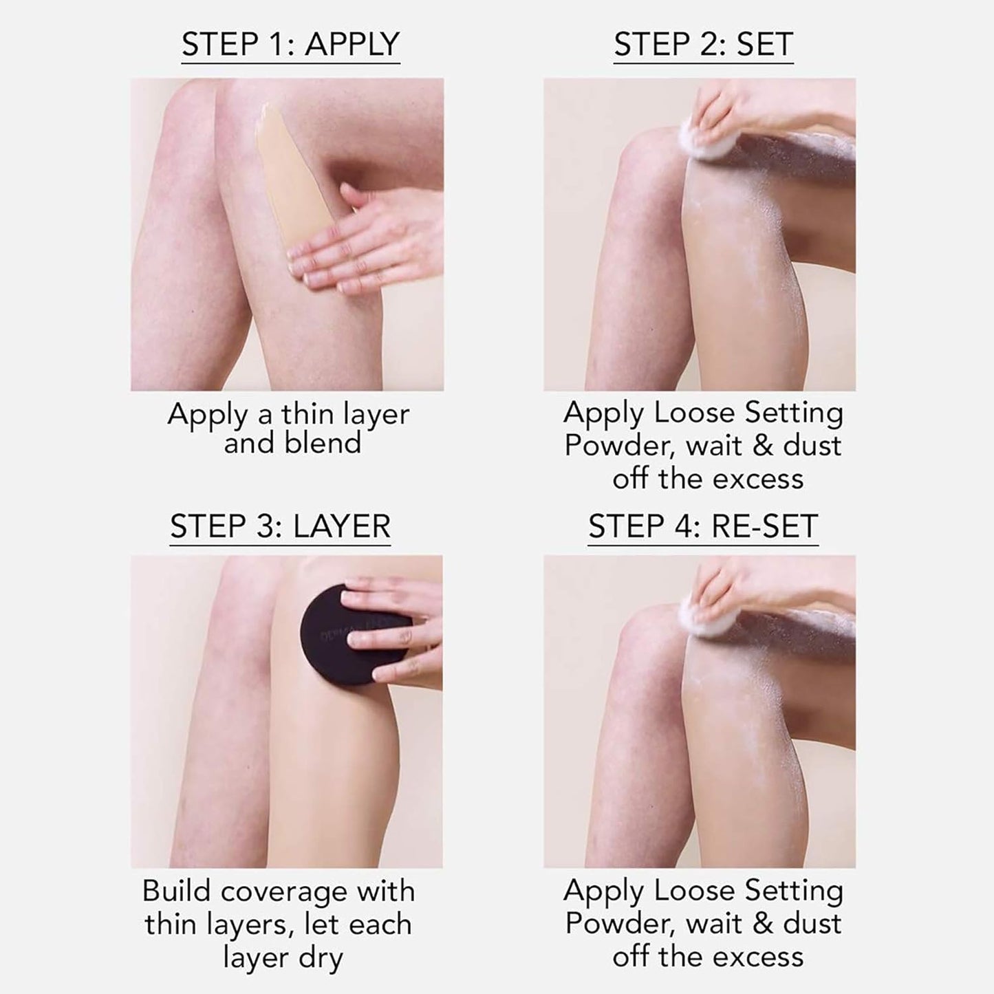 Base de Maquillaje para piernas y cuerpo - DERMABLEND